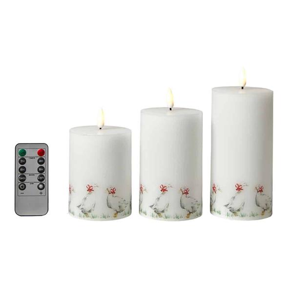 Led blokkljós við dunnumotivi