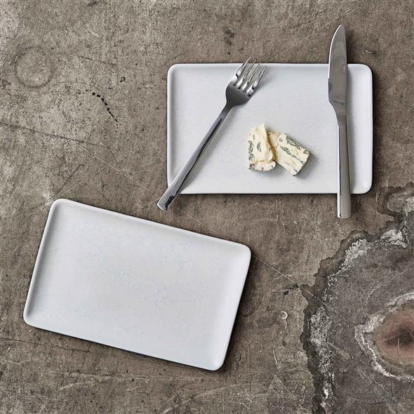 Raw arctic white rektangulerur tallerkur 32 x20 cm